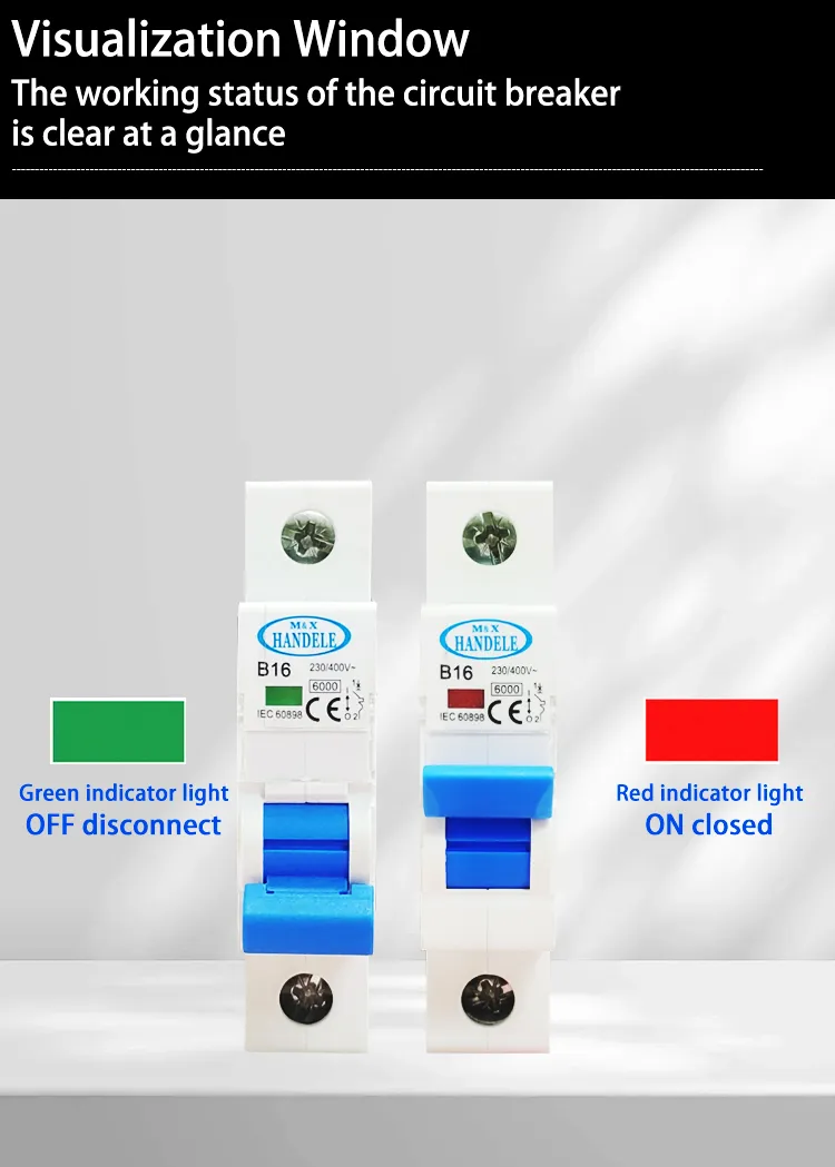 Montagem Fácil 4A Mini Disjuntor Diferencial de Corrente Alternada para Proteção contra Curto-Circuito e Proteção contra Corrente de Fuga RCBO Trilho DIN