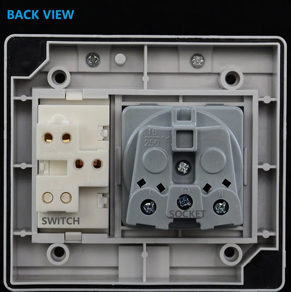 IP55 Tomada de Energia à Prova d'Água com Interruptor Schuko Europeu 16A