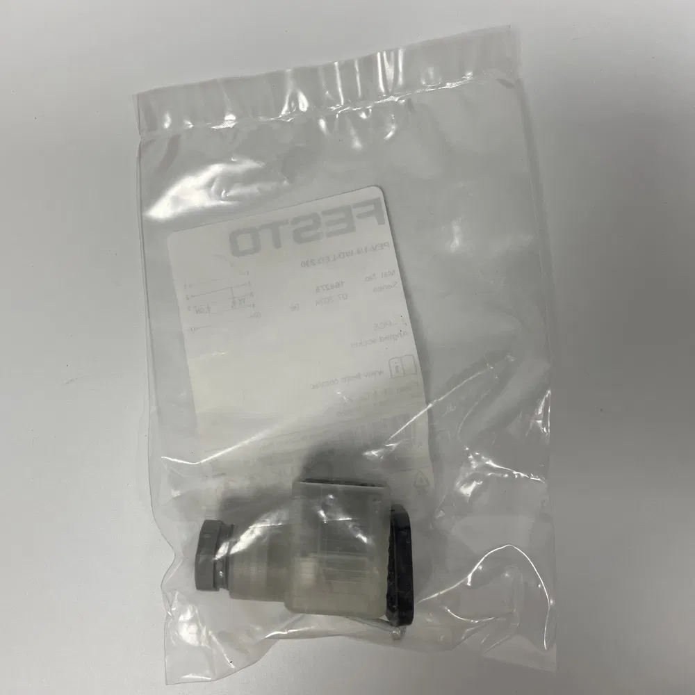 PEV-1/4-WD-LED-230 Tomada de Plugue Angulada para Automação Industrial 164275, Parte do Sistema de Ar Comprimido para FESTO