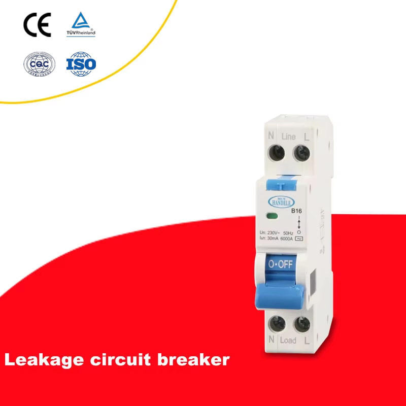 Montagem Fácil 4A Mini Disjuntor Diferencial de Corrente Alternada para Proteção contra Curto-Circuito e Proteção contra Corrente de Fuga RCBO Trilho DIN