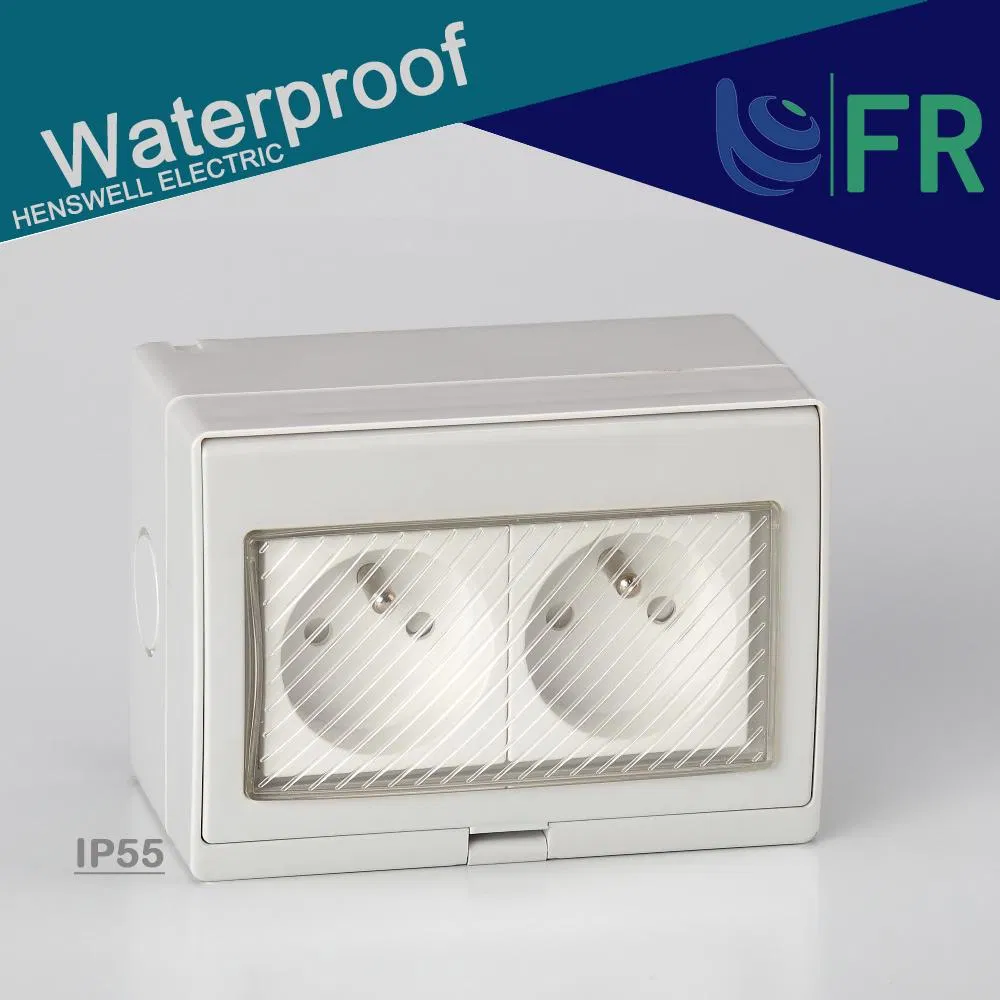 IP55 Tomada de Energia à Prova de Tempo com Interruptor 16A 1socket 2switch
