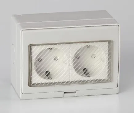 IP55 Tomada de Energia à Prova d'Água com Interruptor Schuko Europeu 16A