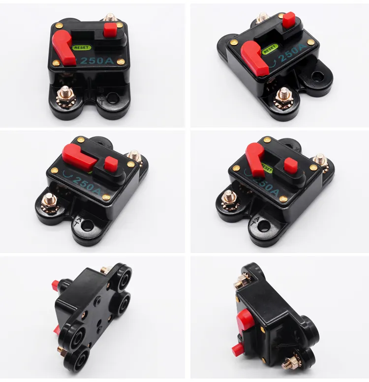 Tipo de Plugue Fusível de Redefinição Manual Disjuntor 12V 24V Disjuntor de Lâmina de Redefinição Automática Disjuntor Miniatura para Carro Disjuntor Automotivo Pressione para Redefinir