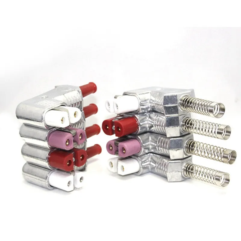 Conector e tomada de cerâmica industrial de liga de alumínio ou borracha de silicone