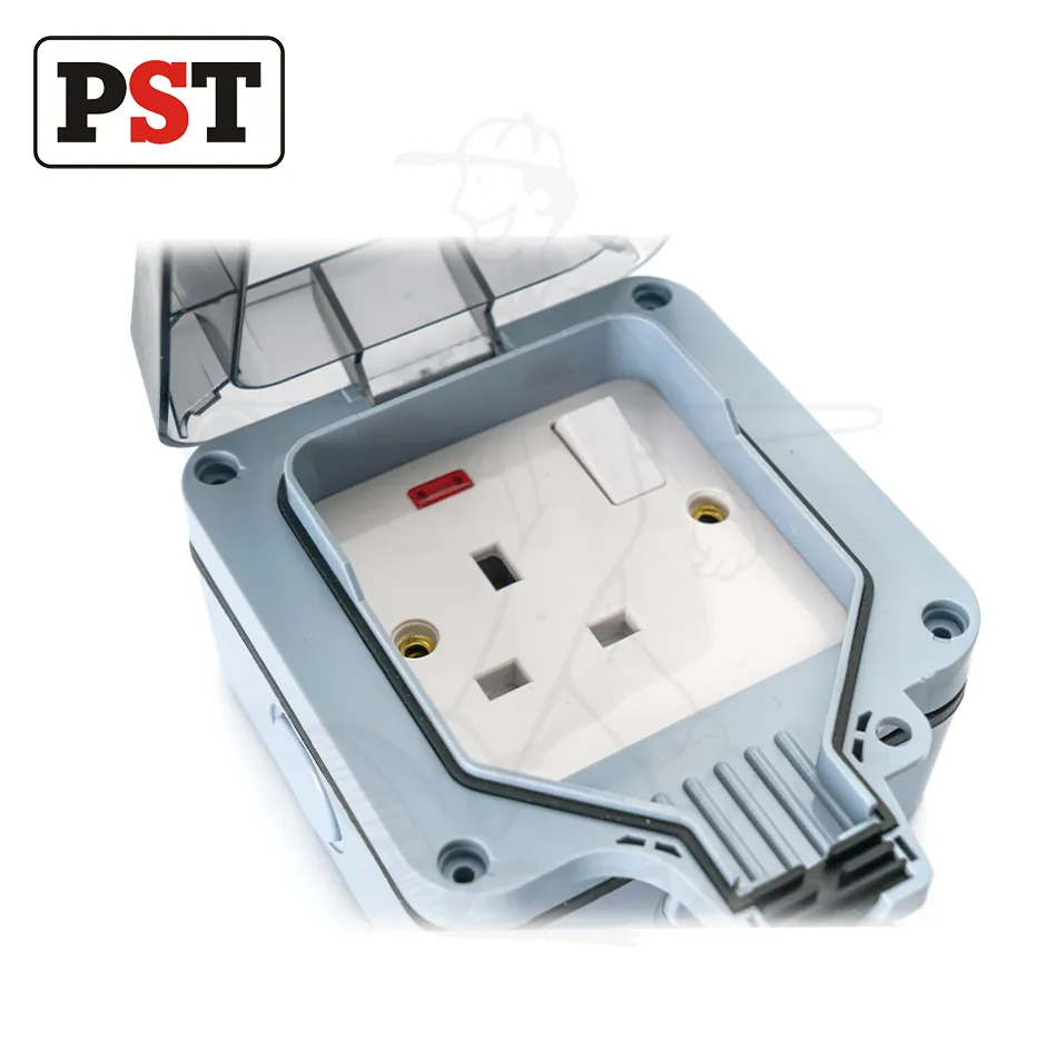 IP66 Tomada Externa à Prova d'Água com Interruptor Elétrico Classificada 13 AMP