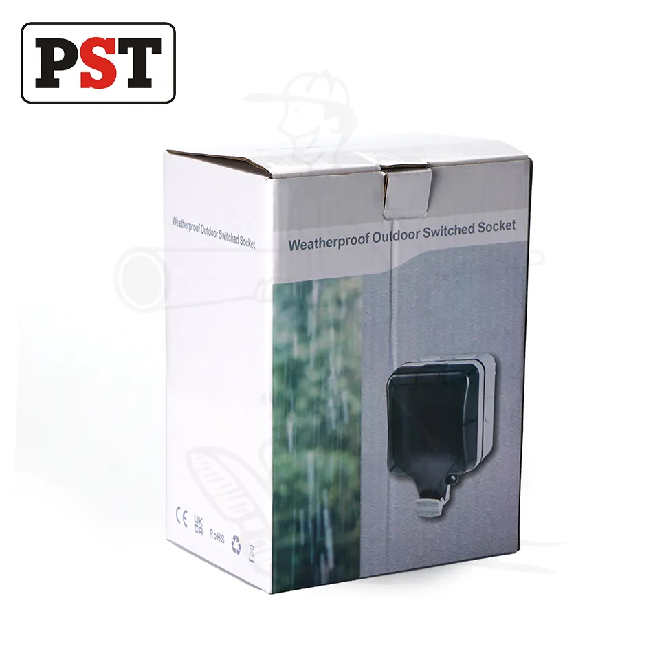 IP66 Tomada Externa à Prova d'Água com Interruptor Elétrico Classificada 13 AMP