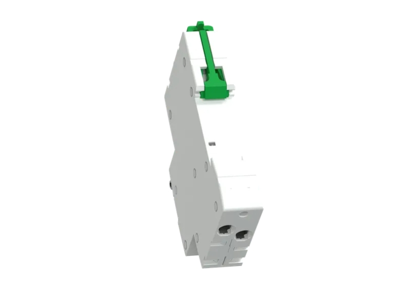 Parte elétrica de grau industrial com disjuntor diferencial residual RCBO da Schneider