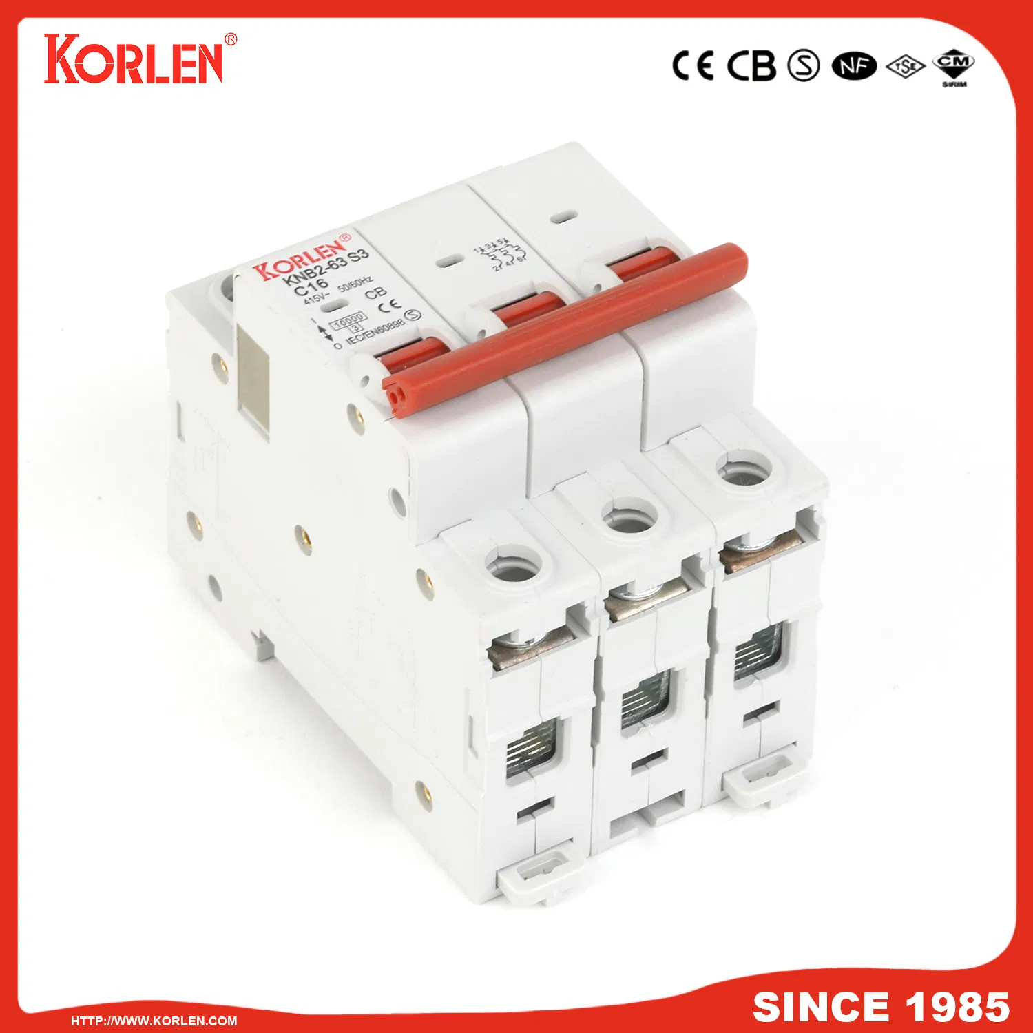 Novo Tipo MCB 1A-63A Disjuntor Miniatura 7.5ka/10ka com RoHS CE CB