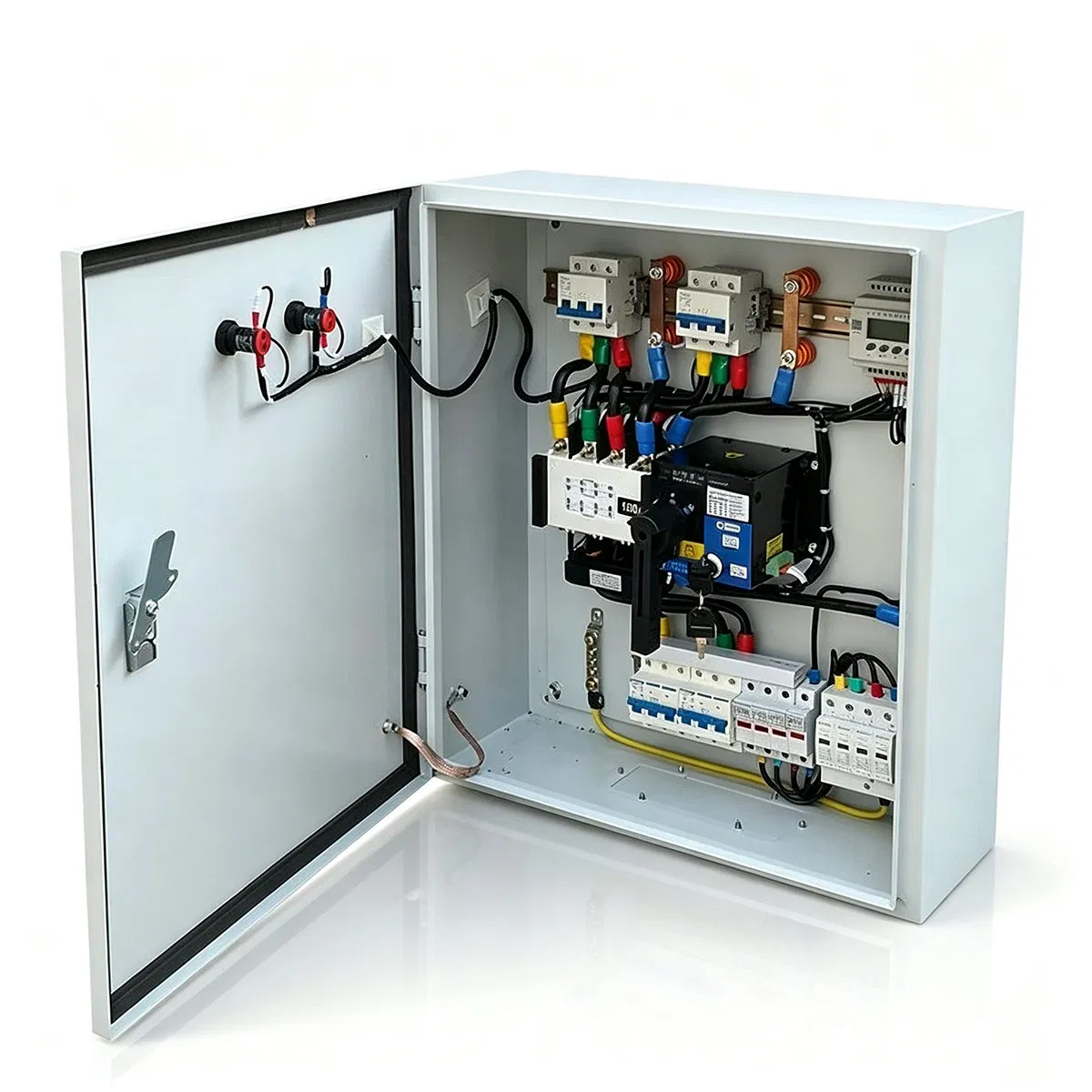 Caixa de Metal Elétrica à Prova d'Água para Distribuição de Energia ao Ar Livre, Combinação de Interruptores, Fiação, MCB, Enclosure à Prova de Explosão