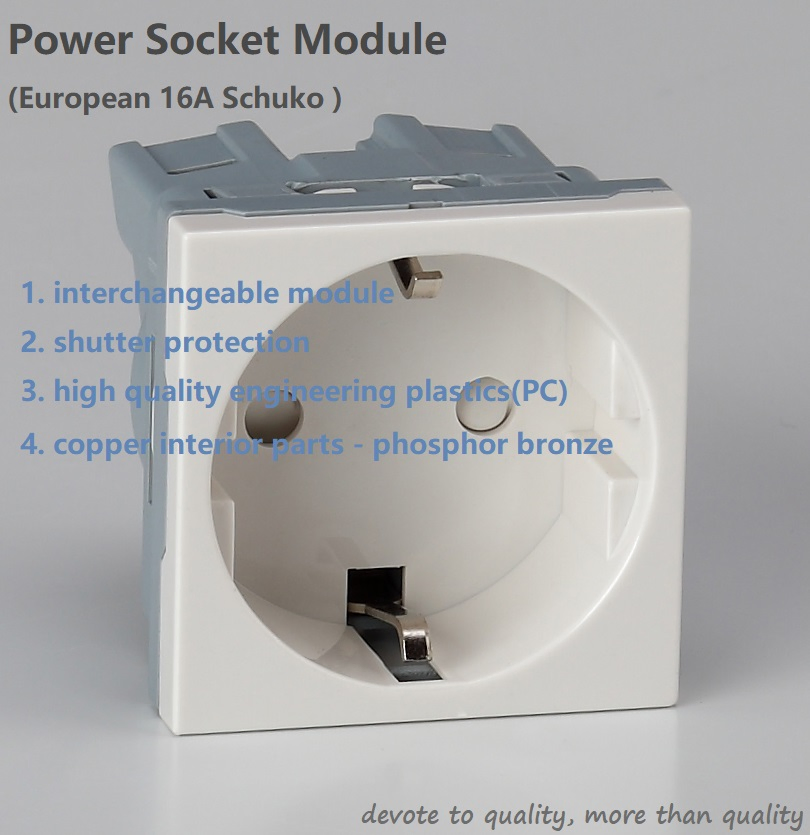 IP55 Tomada de parede à prova d'água com interruptor Schuko europeu 16A