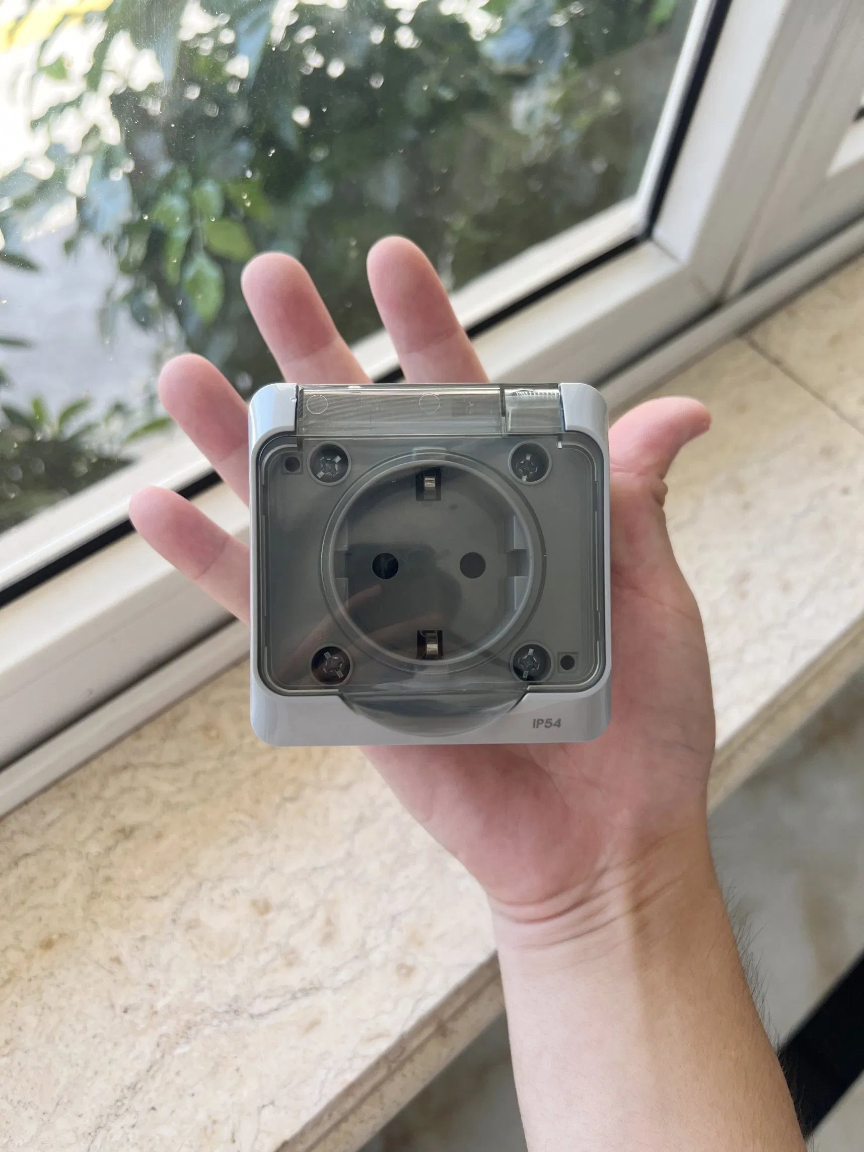 IP54 Série EU Padrão Tomada Schuko à Prova d'Água com Certificação CE Tomada de Energia Europeia da Alemanha
