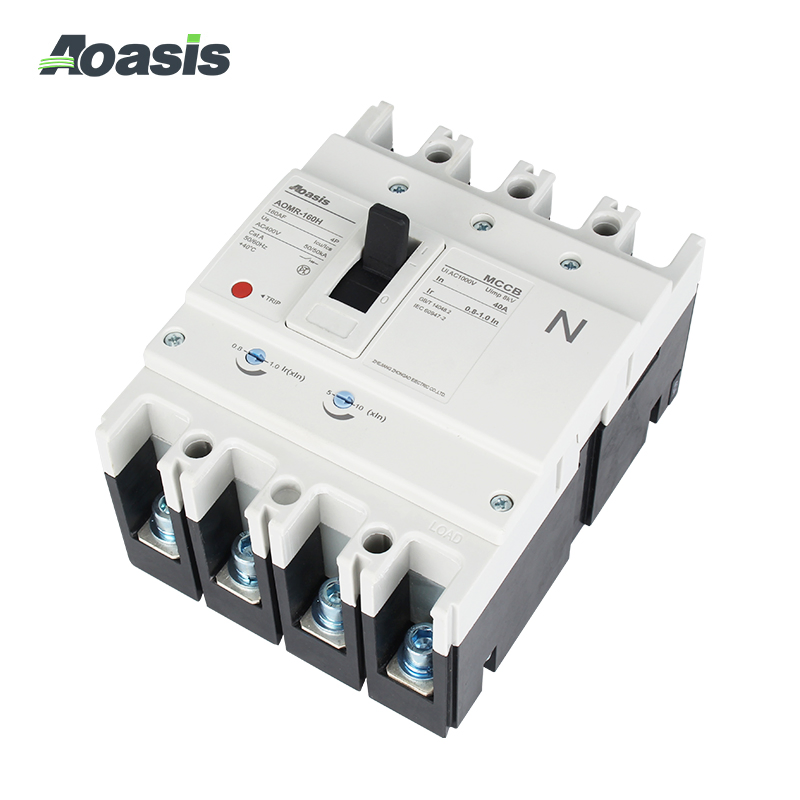 Aoasis Aomr-160 3p/4p Disjuntor Moldado Termomagnético Ajustável MCCB Boa Qualidade