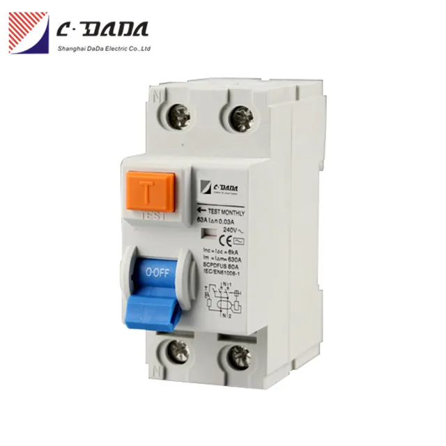 Dal7-63 6ka DR 2p Disjuntor Residual