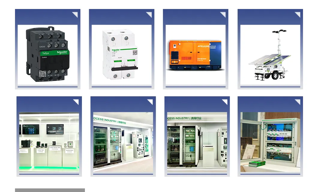 Parte elétrica de grau industrial com disjuntor diferencial residual RCBO da Schneider
