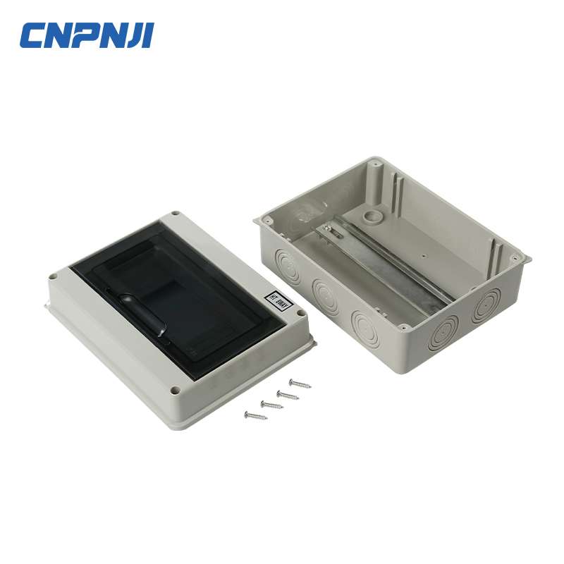 Caixa de Distribuição de Plástico PC à Prova d'Água para Montagem de Painel de Interruptor MCB 5/8/12/15/18/24way IP65