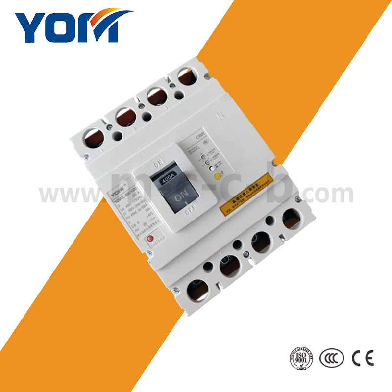 Yom1l-400 Disjuntores de Corrente Residual Eletrônicos de Plástico AC RCCB 4p 400A 630A 800A para Distribuição de Energia