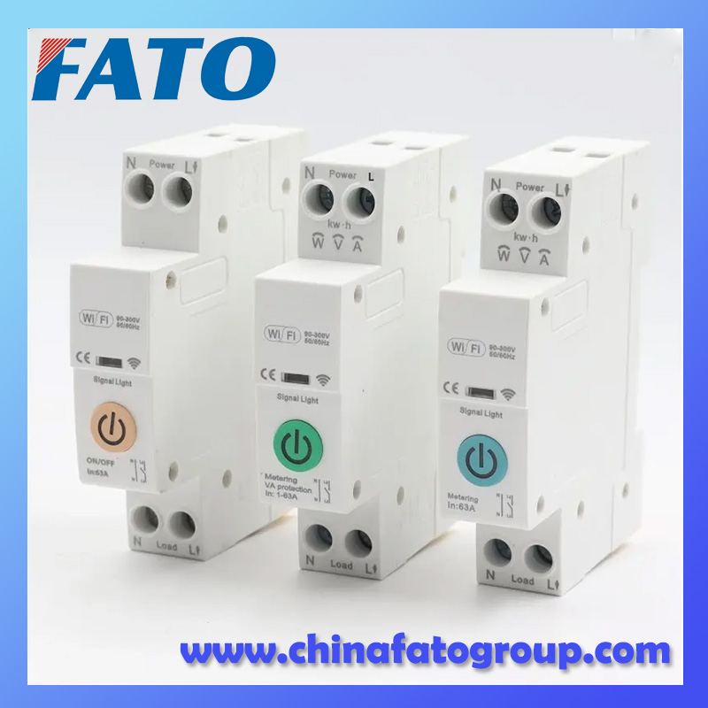 Disjuntor WiFi Inteligente 1p 1-63A Tuya MCB com Medidor de Energia para Uso Doméstico 230V 6ka Capacidade de Interrupção