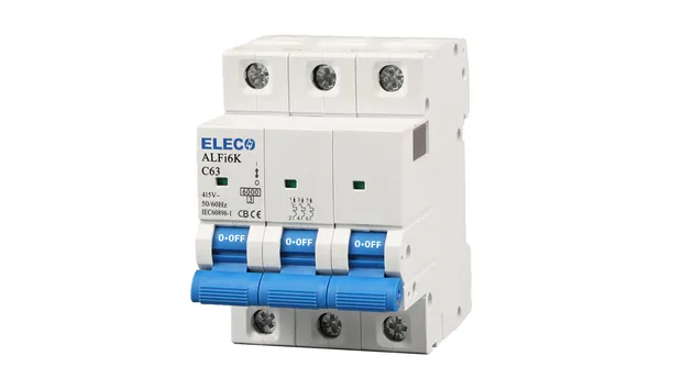 Alfi6K Disjuntor Miniatura 6ka 1pole 2pole 3pole 4pole 35mm Trilho DIN