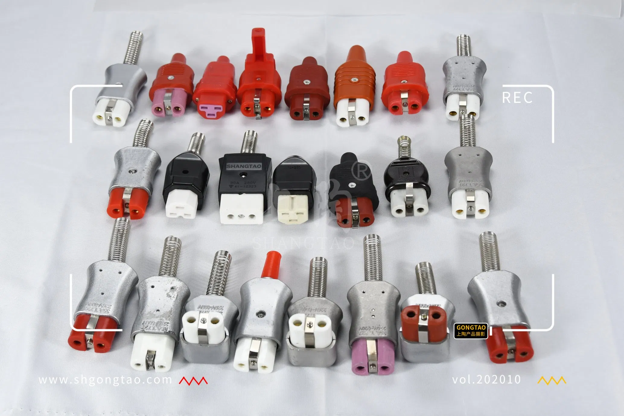 230V Plugue Industrial Cerâmico de Alumínio para Alta Temperatura Plugue e Soquete de Alta Potência