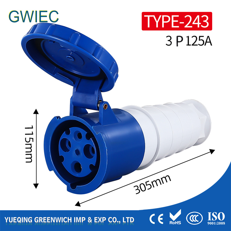 Conector Industrial Gwiec 5p 220V Soquete Masculino Feminino 32A Plugue com Preço Baixo