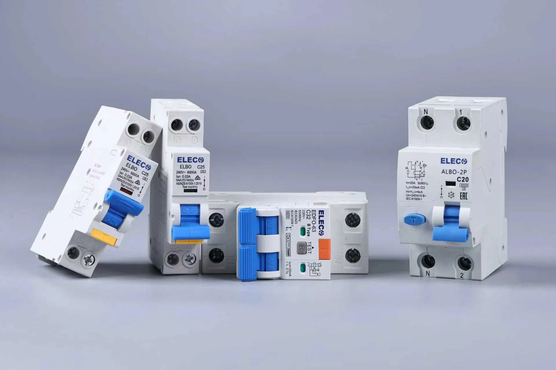 Disjuntor Diferencial Residual Albo RCBO 10mA 30mA 100mA 300mA