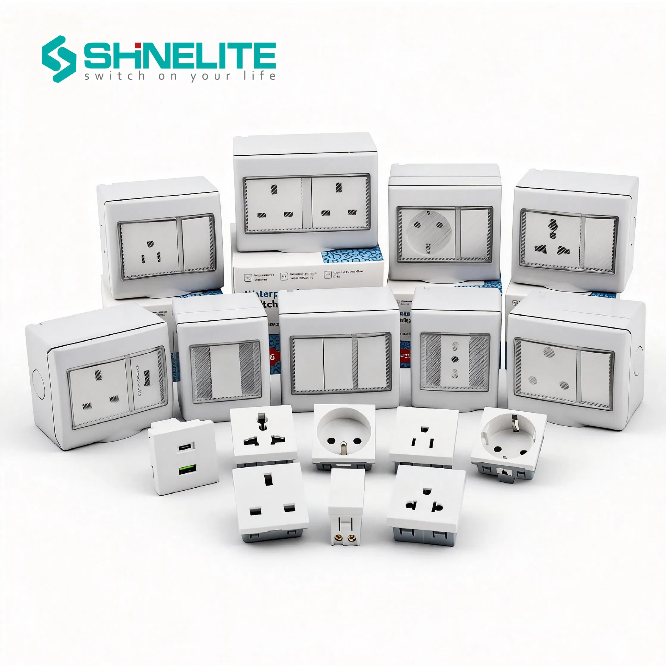 IP55 IP66 Tomada de Interruptor à Prova d'Água à Prova de Tempo