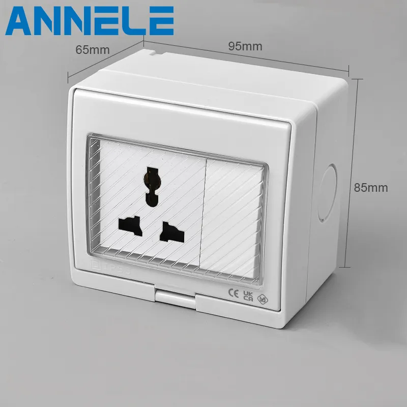 Tomada de Interruptor à Prova de Tempo para Exterior 1gang BS 1way IP55