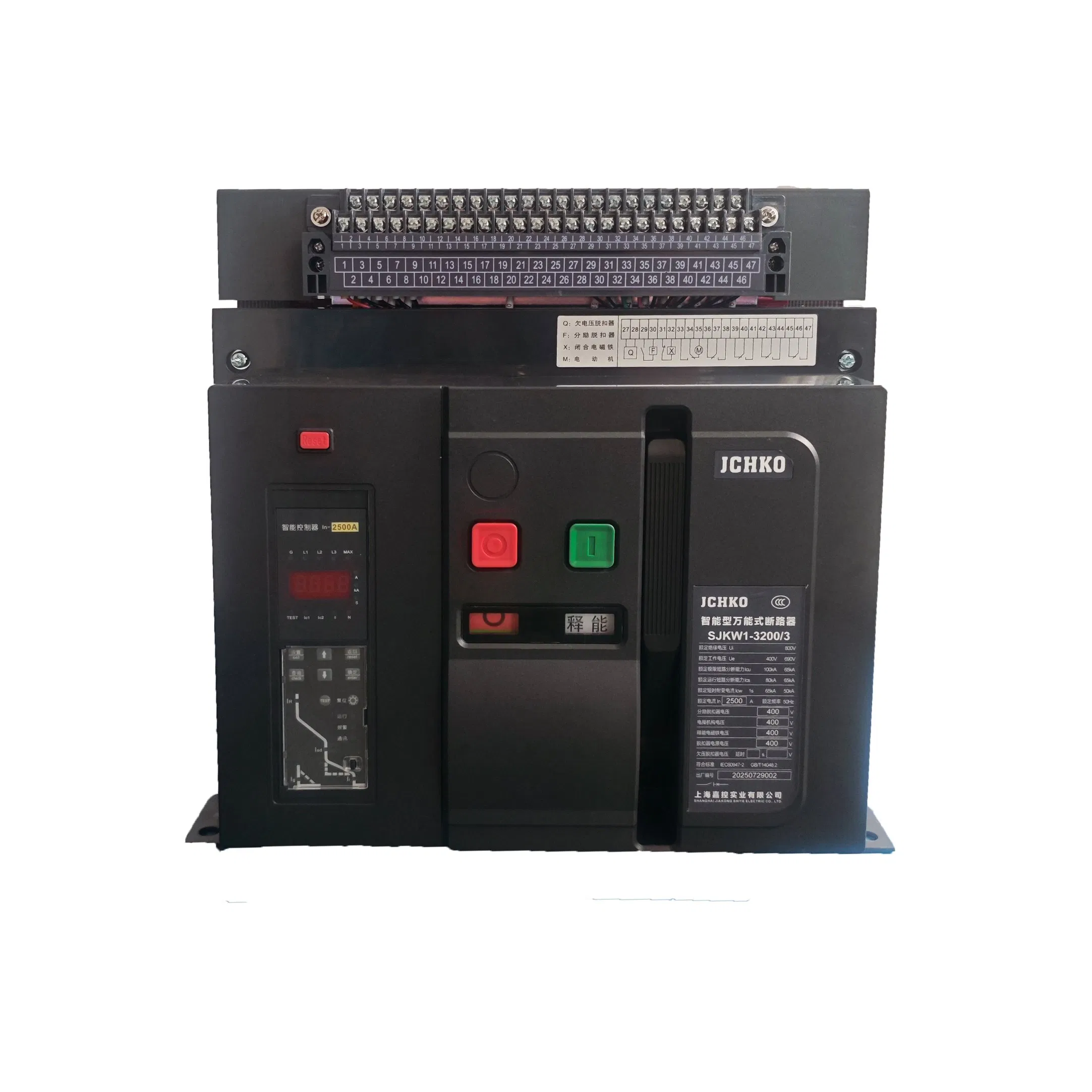 0226 Disjuntor Universal Sjkw1-2500 200A-6300A 660V Proteção Inteligente