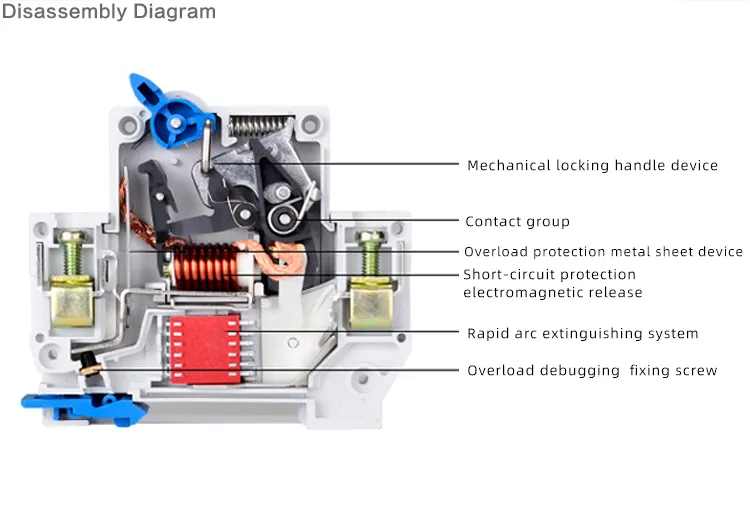 Disjuntor Diferencial Residual com Sobrecorrente Protection/Dz30le-50/2p RCBO