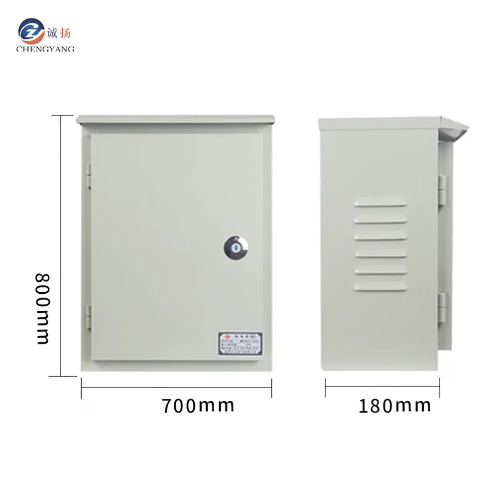 700*800*180mm Caixa de Distribuição de Corrente Fraca para Exterior, Montada na Parede, à Prova de Chuva, Enclosure Metálico