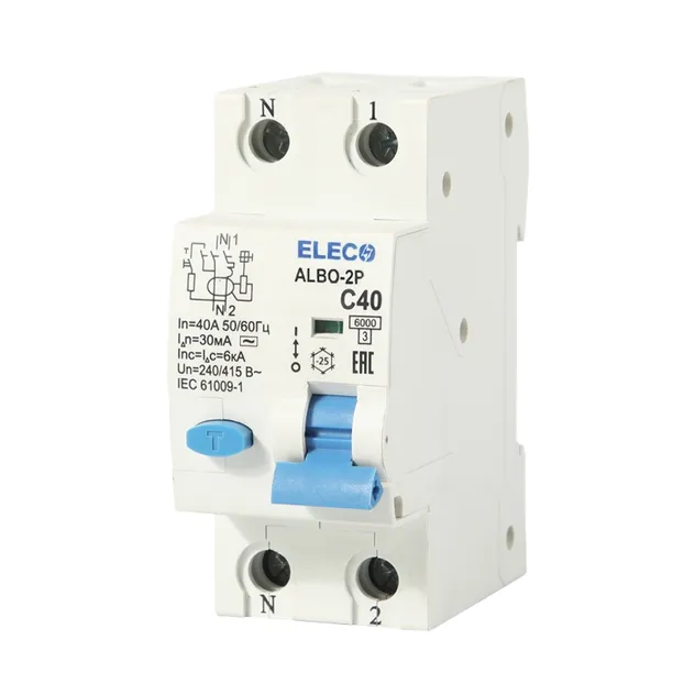 Disjuntor Diferencial Residual Albo RCBO 10mA 30mA 100mA 300mA