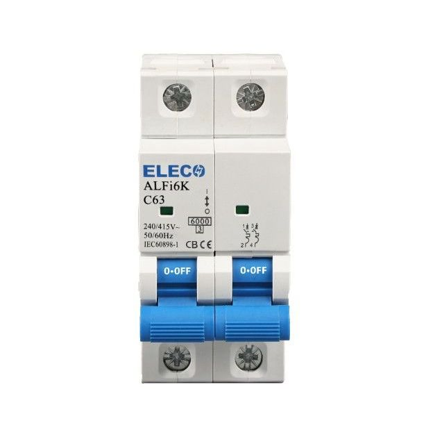 Alfi6K Disjuntor Miniatura 6ka 1pole 2pole 3pole 4pole 35mm Trilho DIN