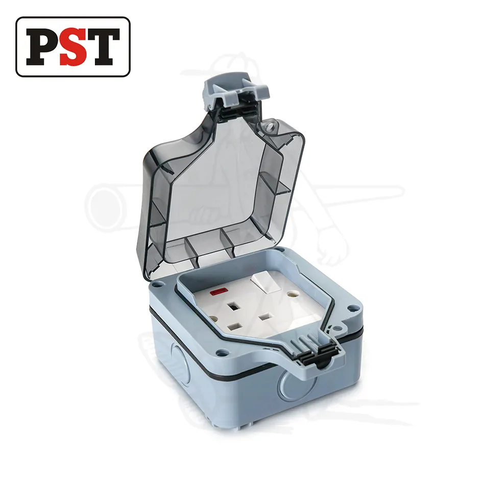 IP66 Tomada Externa à Prova d'Água com Interruptor Elétrico Classificada 13 AMP