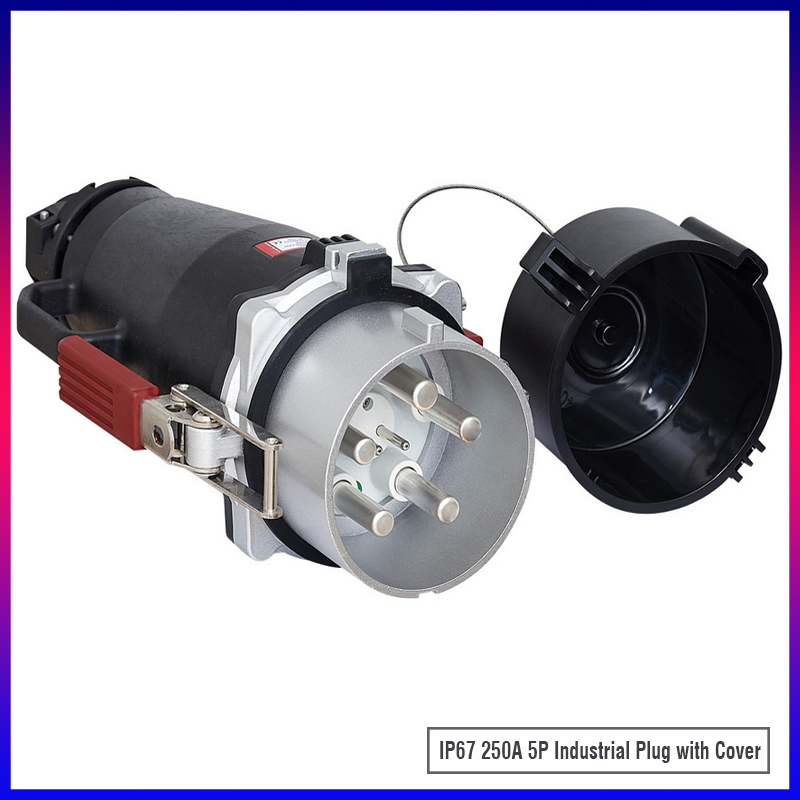IP67 5pins 250A Plugue Industrial, Tomada e Conector