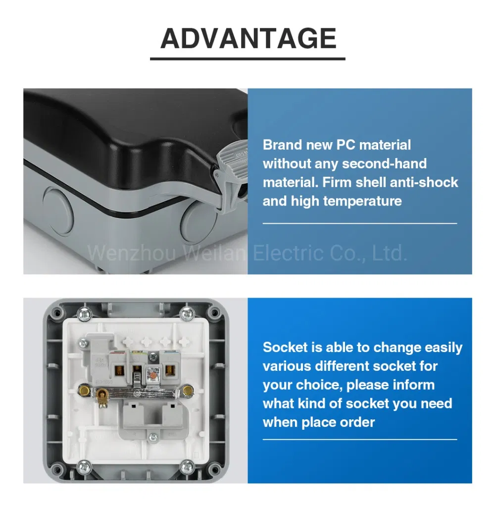 Tomada à Prova de Tempo com Carregamento Universal e USB
