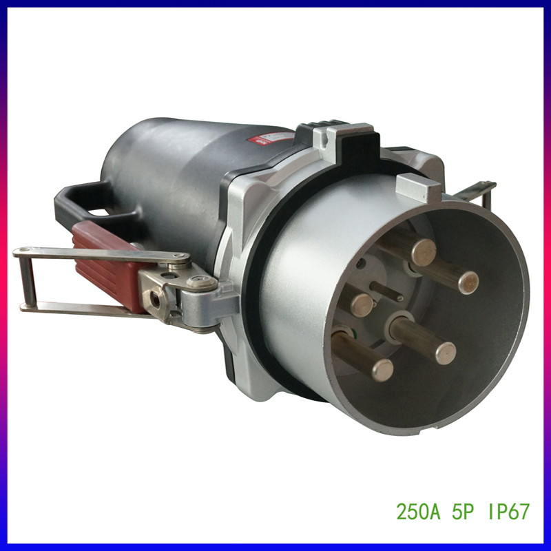 IP67 5pins 250A Plugue Industrial, Tomada e Conector