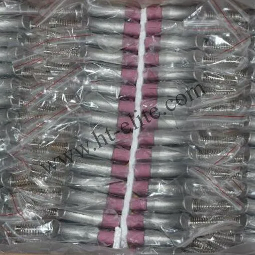 Conector e tomada de alta temperatura em cerâmica industrial, silicone e alumínio