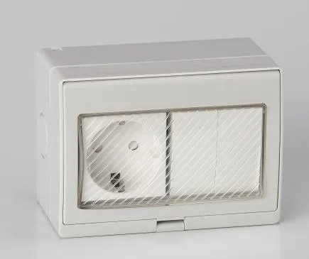 IP55 Tomada de Energia à Prova d'Água com Interruptor Schuko Europeu 16A