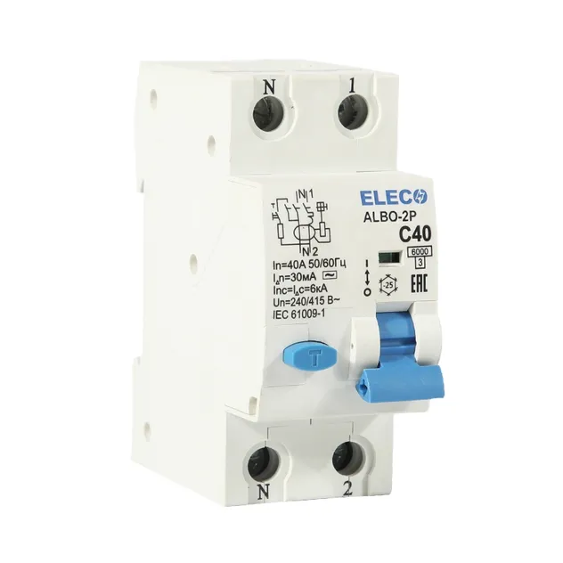 Disjuntor Diferencial Residual Albo RCBO 10mA 30mA 100mA 300mA