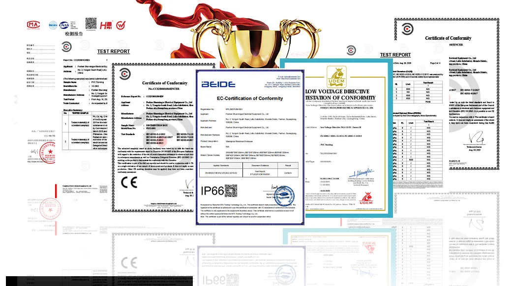 Certificado CE, RoHS, IP66