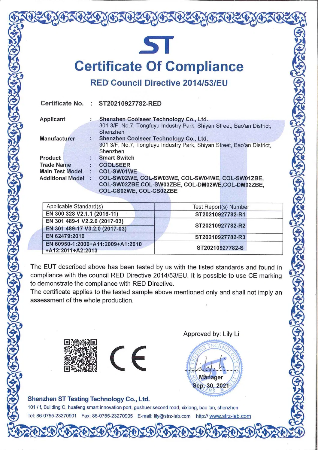 Certificação RoHS