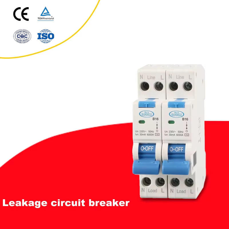 Montagem Fácil 4A Mini Disjuntor Diferencial de Corrente Alternada para Proteção contra Curto-Circuito e Proteção contra Corrente de Fuga RCBO Trilho DIN