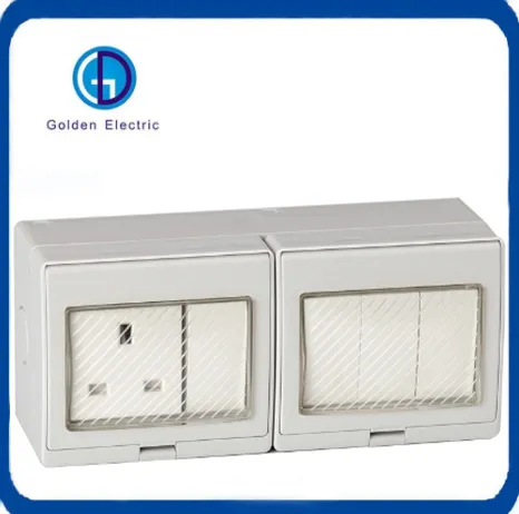 IP55 13A Interruptor e Tomada Elétrica à Prova de Tempo
