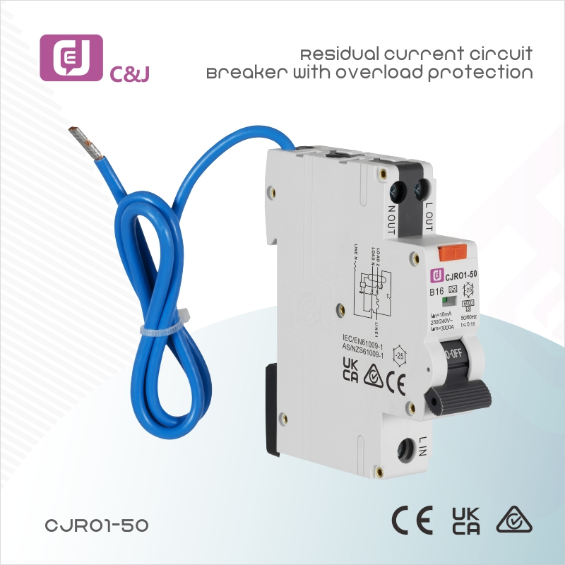 1p+N Disjuntor Diferencial Residual com Proteção contra Sobrecarga RCBO