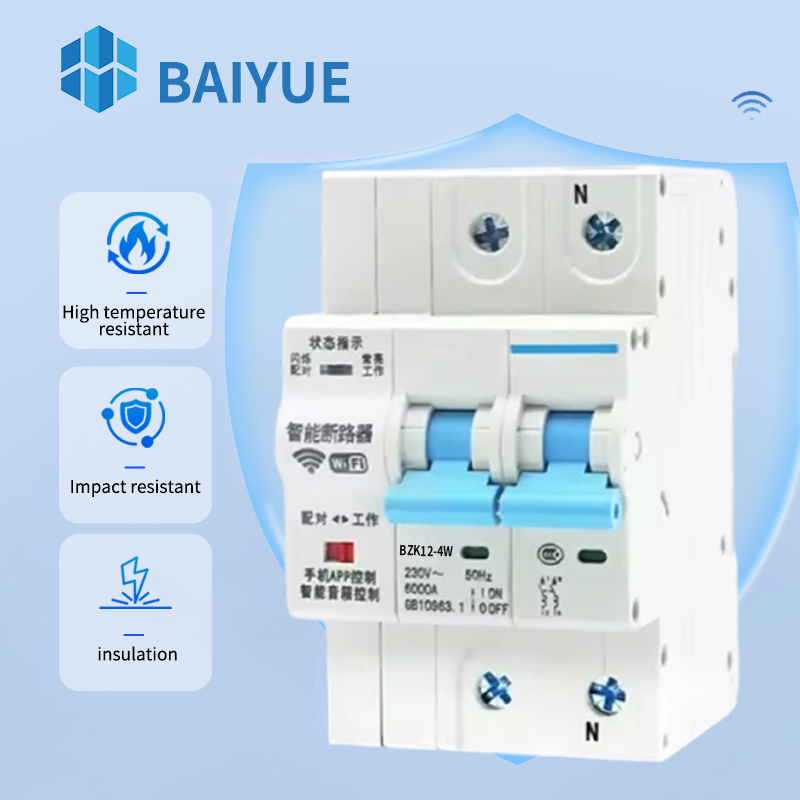 Interruptor de Ar Inteligente para Casa 1-4p 240V Disjuntor Automático IoT WiFi