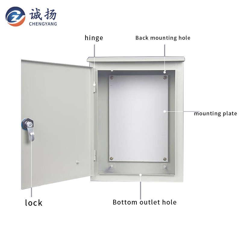 700*800*180mm Caixa de Distribuição de Corrente Fraca para Exterior, Montada na Parede, à Prova de Chuva, Enclosure Metálico