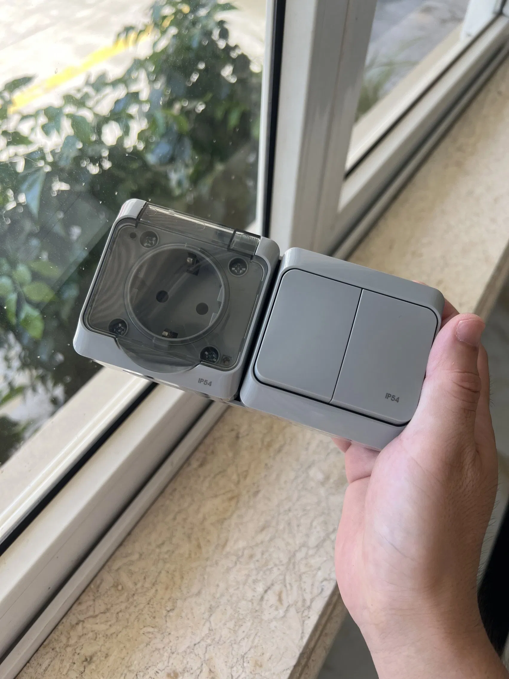IP54 Série EU Padrão Tomada Schuko à Prova d'Água com Certificação CE Tomada de Energia Europeia da Alemanha