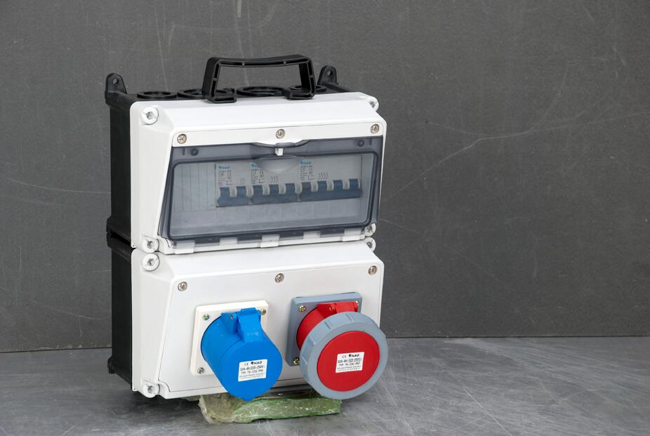 Caixa de Tomada de Combinação de Potência Industrial Placa de Saída de Energia 2 Caminho OEM/ODM Personalizado