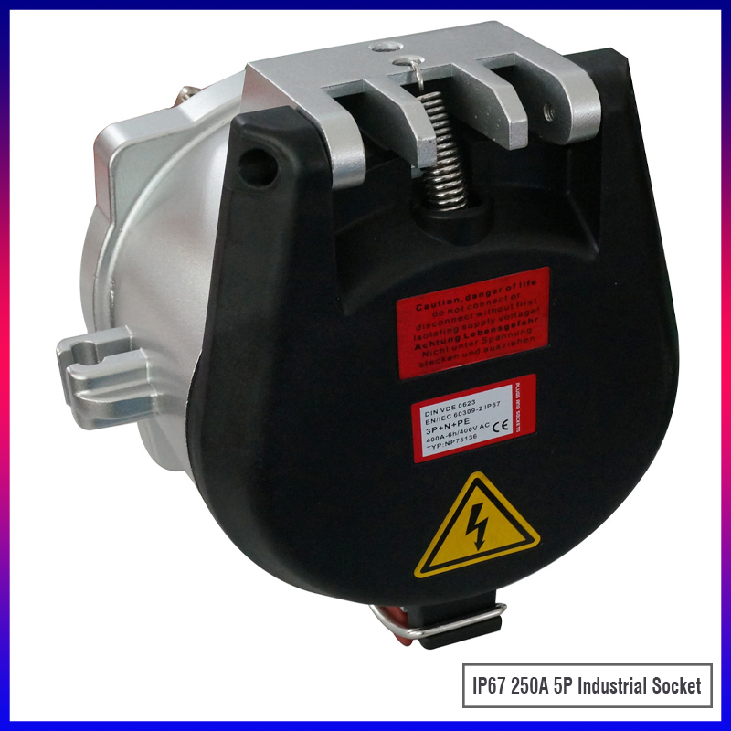 IP67 5pins 250A Plugue Industrial, Tomada e Conector