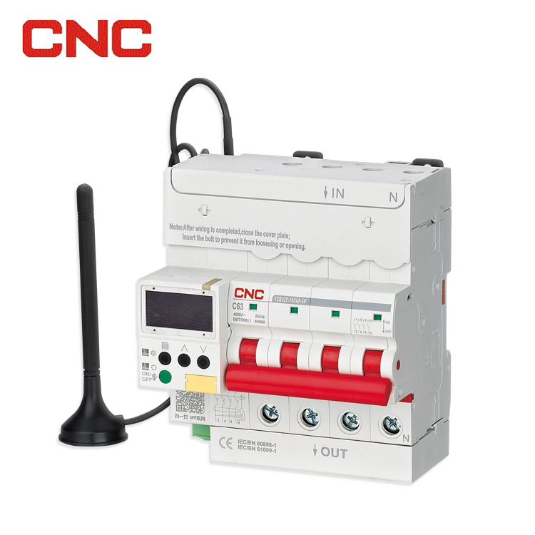Ycb9zf-100ap IP20 6ka 32A 63A 100A Disjuntor Miniatura WiFi Inteligente